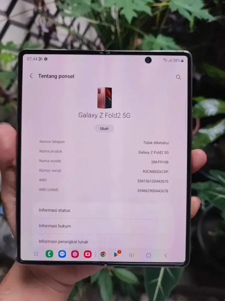 Samsung galaxy fold 2 5g inter