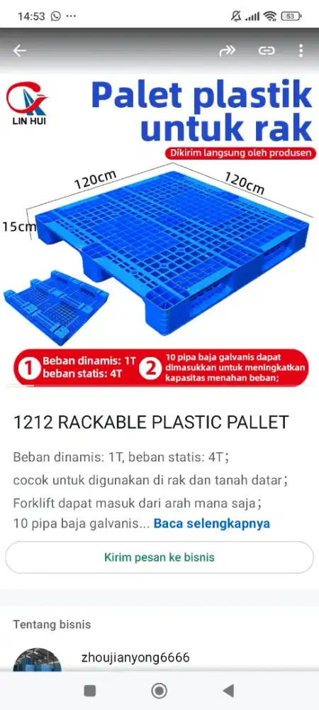 Kita produsen palet plastik harga dijamin terbaik