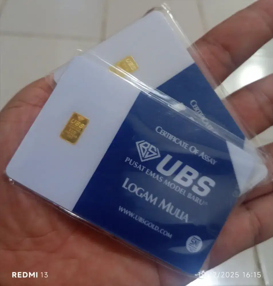 UBS 0,5 gr ( 2 keping )