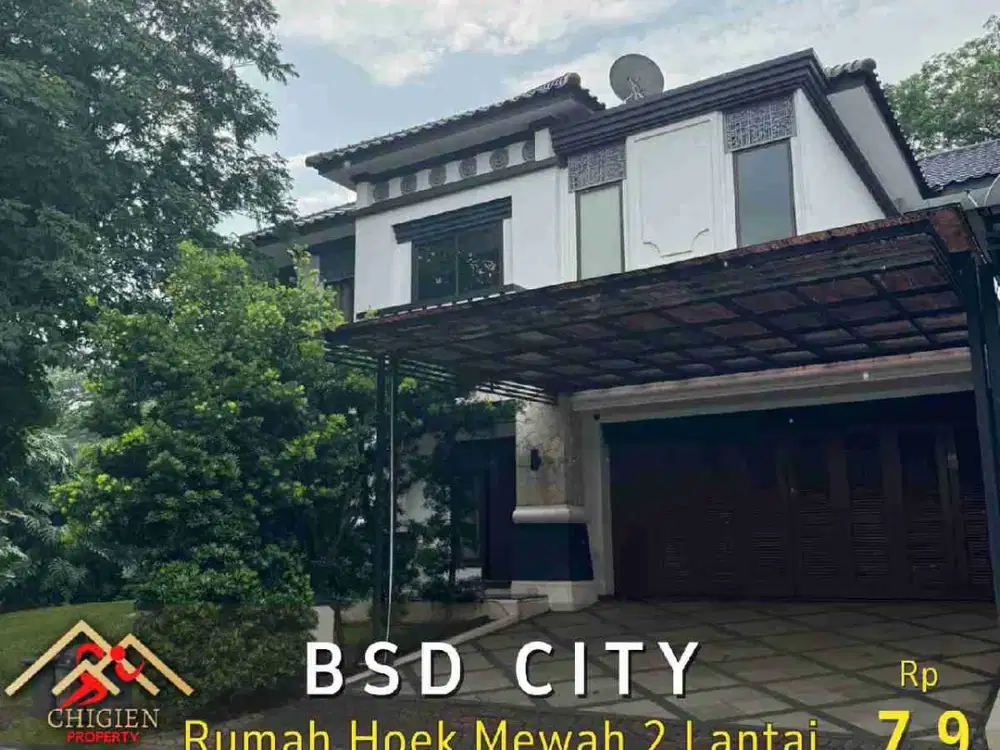 DIJUAL RUMAH HOOK 2 LANTAI FUUL FURNISHED DI BDS CITY LOKASI PREMIUM