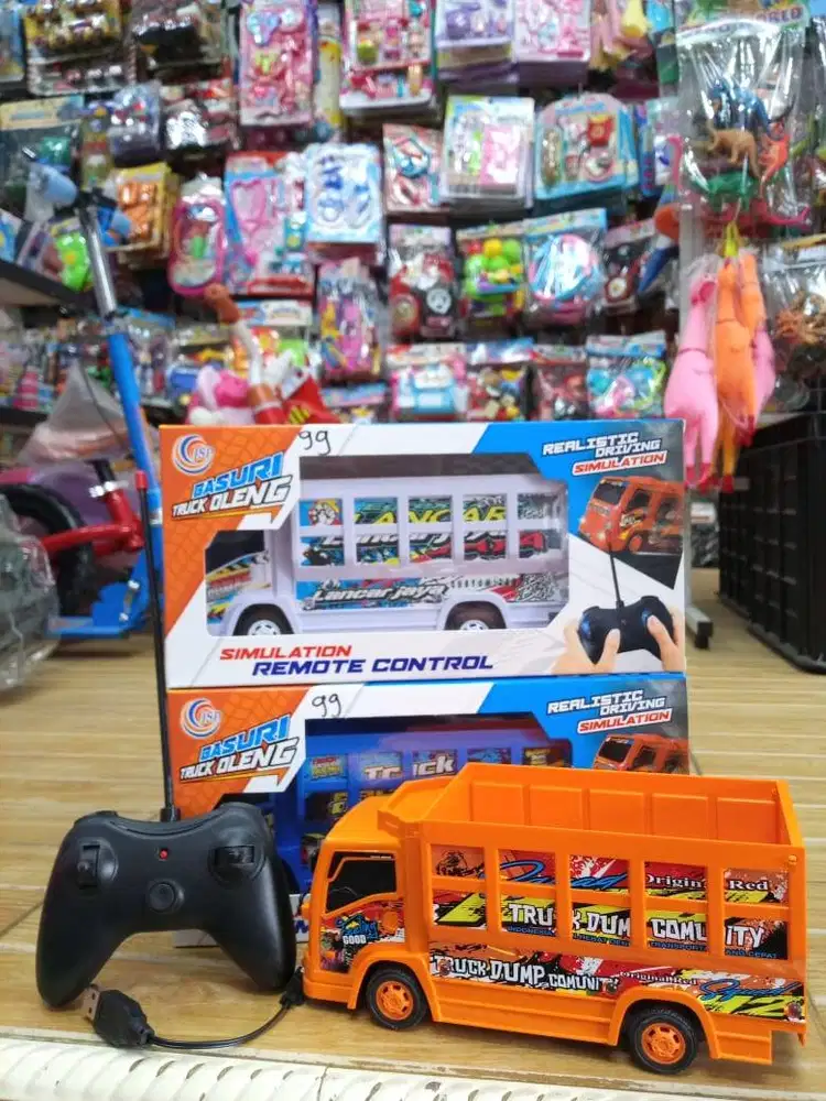 mainan anak rc truk oleng bateraii cass