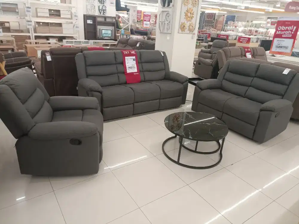 PROMO SPECIAL WEEKEND, SOFA SET RECLINER