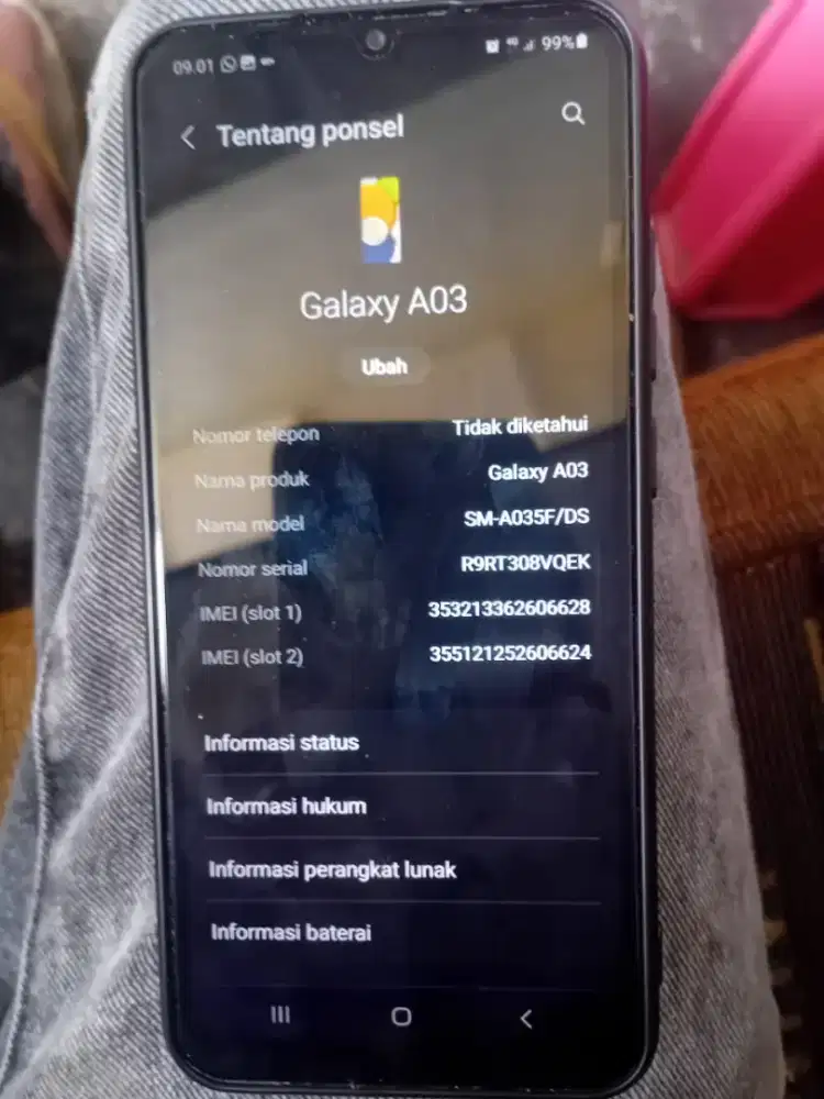 Samsung A03 siap pakai