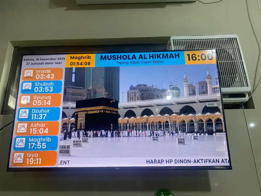 Jam Masjid Teknologi mutakhir Garansi Selamanya