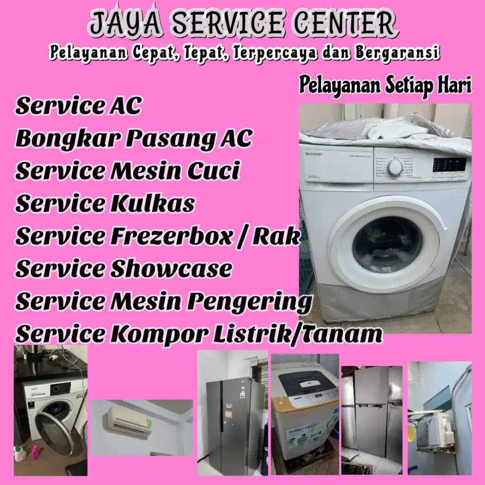 Service Kulkas Frezer Bongkar AC Pasang AC Servis Mesin Cuci AC Wiyung