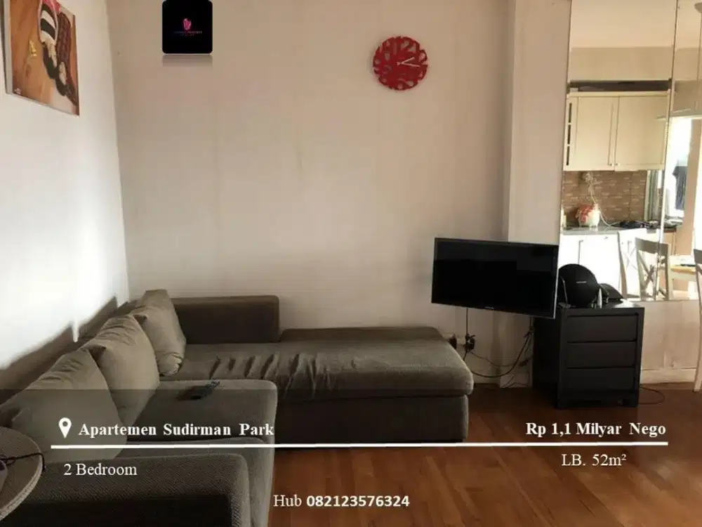 Dijual Apartement Sudirman Park 2BR Mid Floor FF