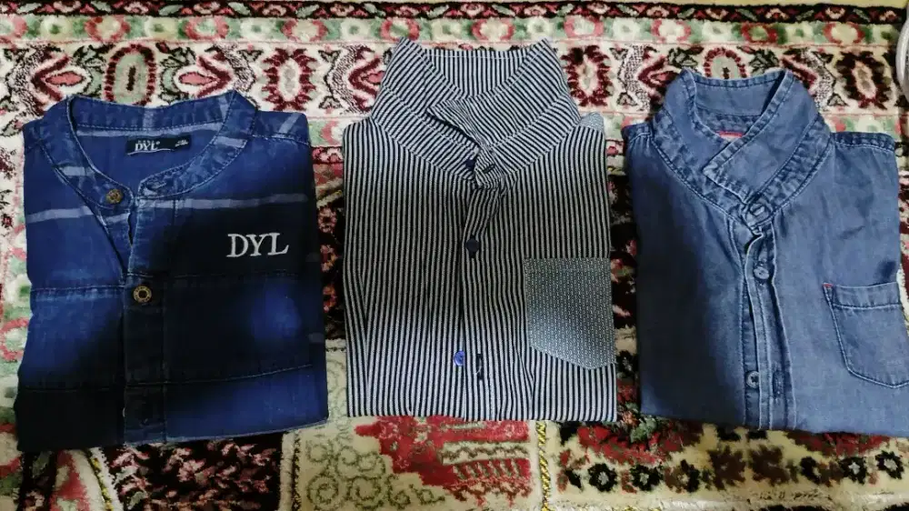 3 Baju kameja masih bagus jarang pakai