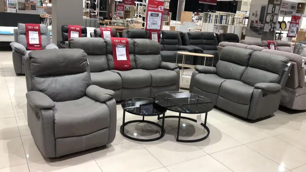 Jual sofa set recline promo murah akhir tahun