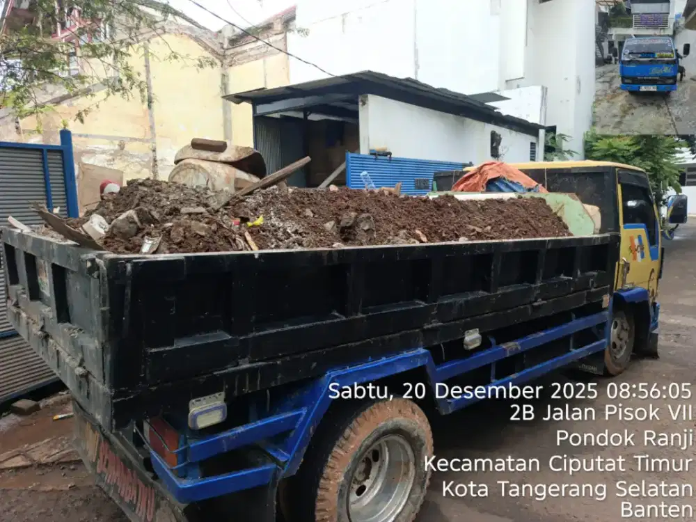 Jasa buang puing dan sampah proyek