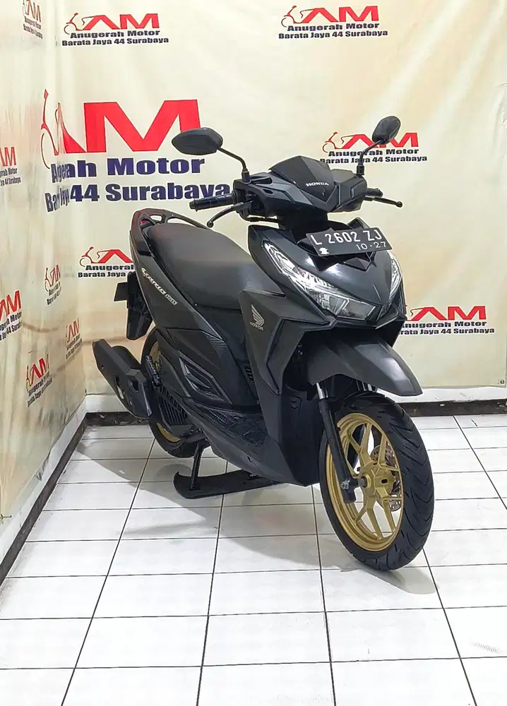 Ready Honda Vario 150 Exl Tahun 2017 warna Hitam Doff velk gold