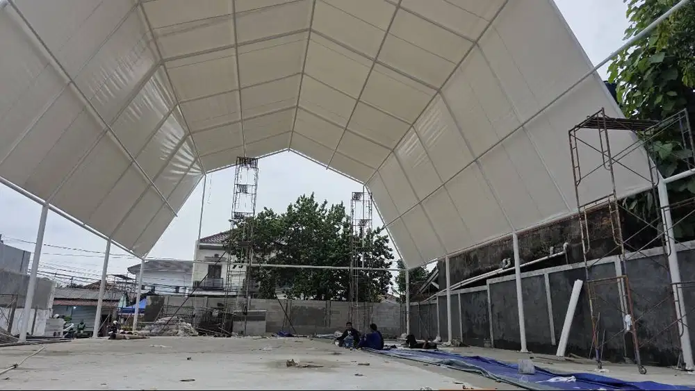 Pemasangan atap kanopi membrane murah