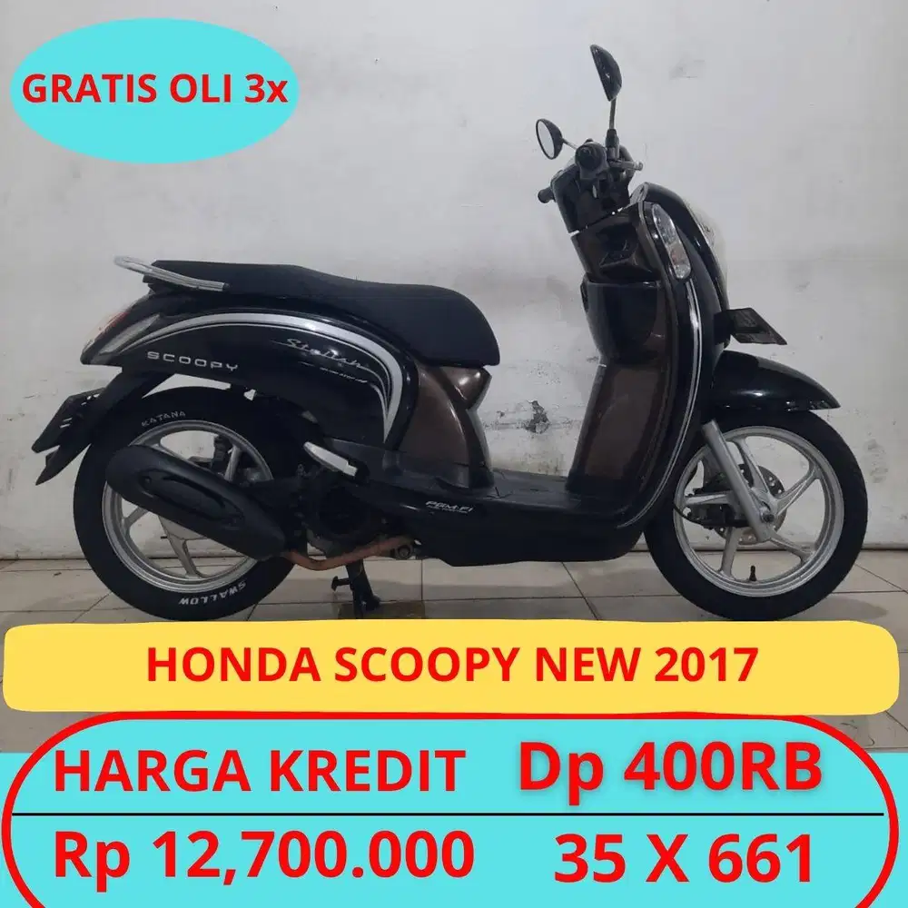 HONDA SCOOPY NEW 2017 DP HANYA 400 RIBU GUYSS
