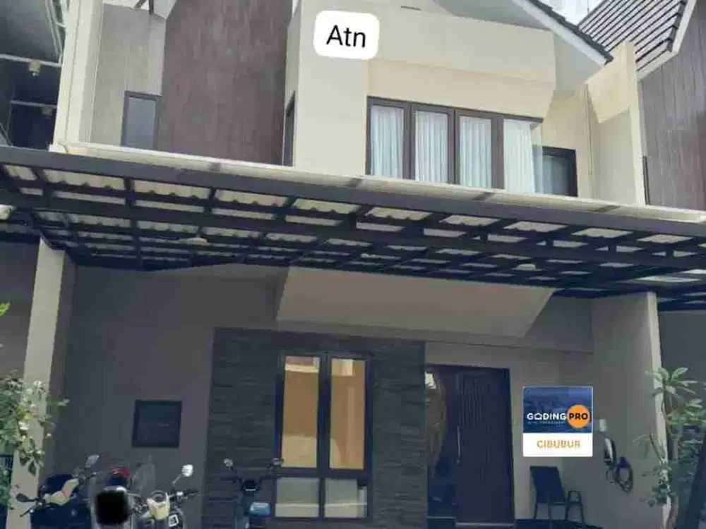 Rumah Cantik 4 Lantai dlm Cluster ada Kolam Renang dan rooftop di Cimanggis Depok