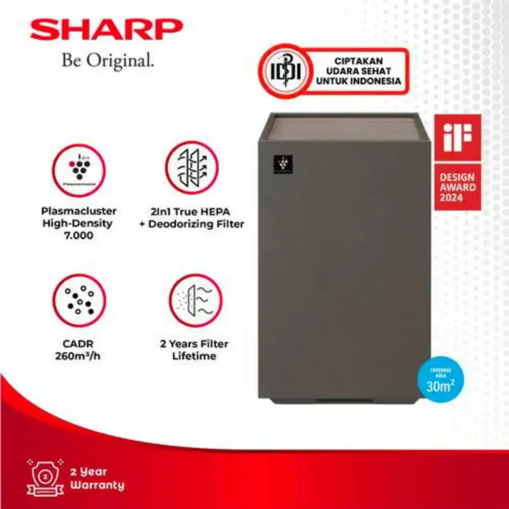 Air Purifier Sharp FP-S40 Charcoal Brown NEW 100%