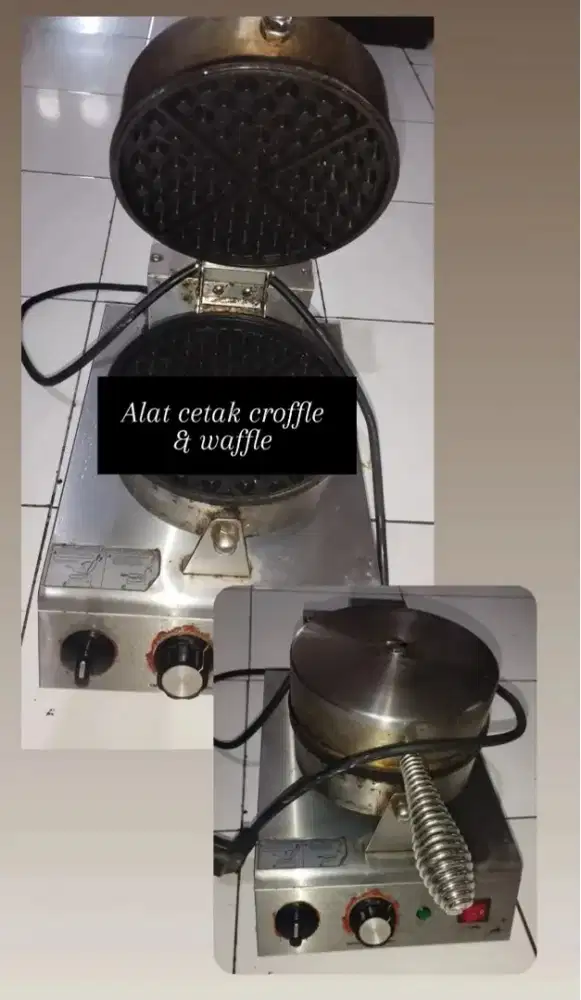 Alat cetak croffle dan waffle