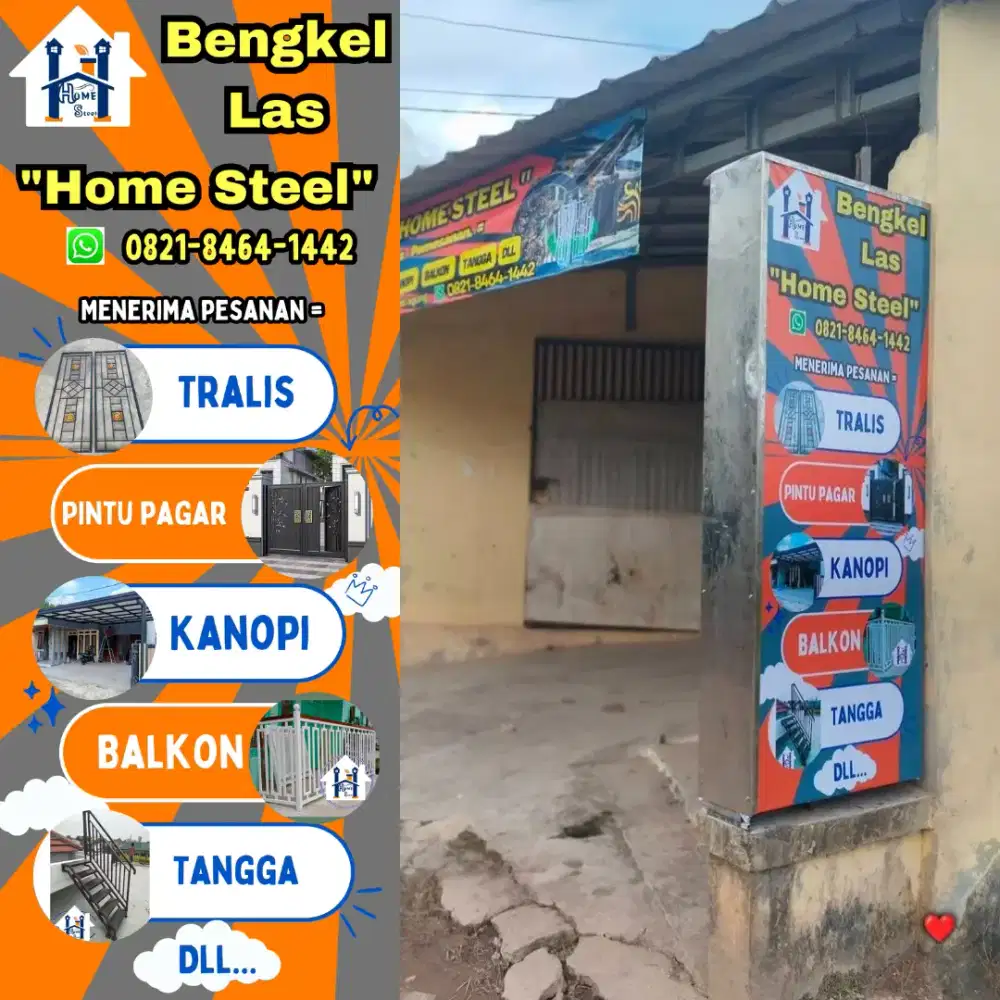Bengkel Las Lampung Tralis Kanopi Pintu Pagar Tangga Gerbang Balkon