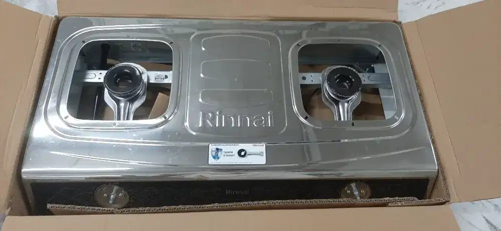 Kompor Rinnai dua tungku Sun Burner (seri terbaru)