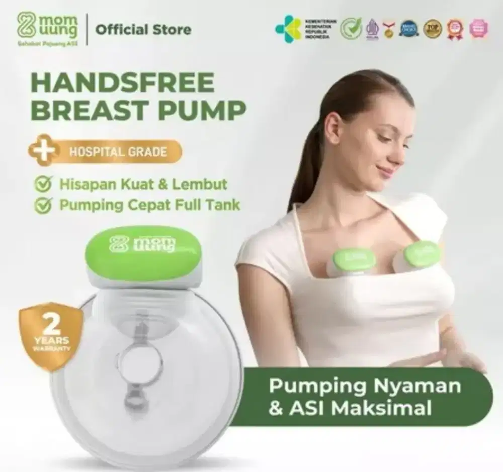 DIJUAL PUMP HANDSFREE MOM UUNG FREE ASI BOOSTER DAN BAG ASI