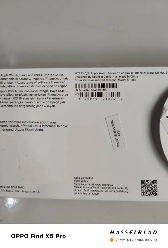Apple watch series 10 46mm blackjet like new baru pake 1 bulan
