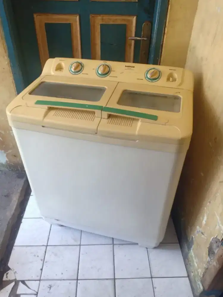 Jual mesin cuci Sanken kapasitas 10 kg mesin ori normal bisa diantar