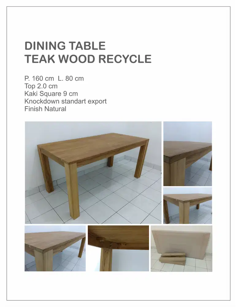 Meja Besar Bahan Jati Lawasan