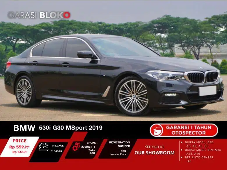 BMW 530i G30 MSport B48 2019