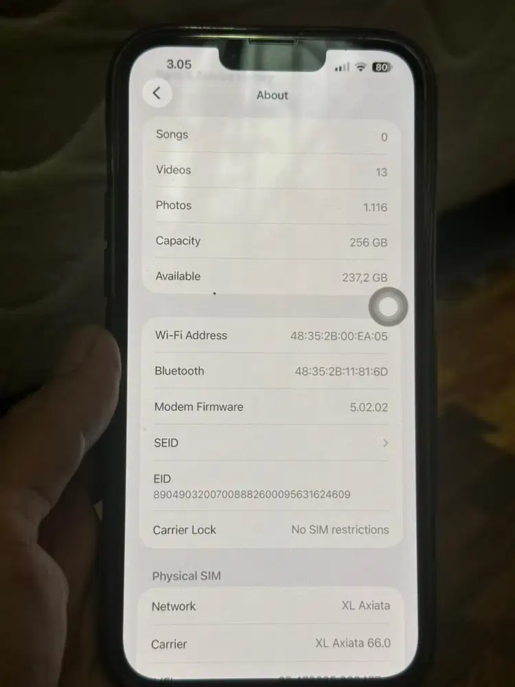iPhone 13 PM 256 GB Graphite