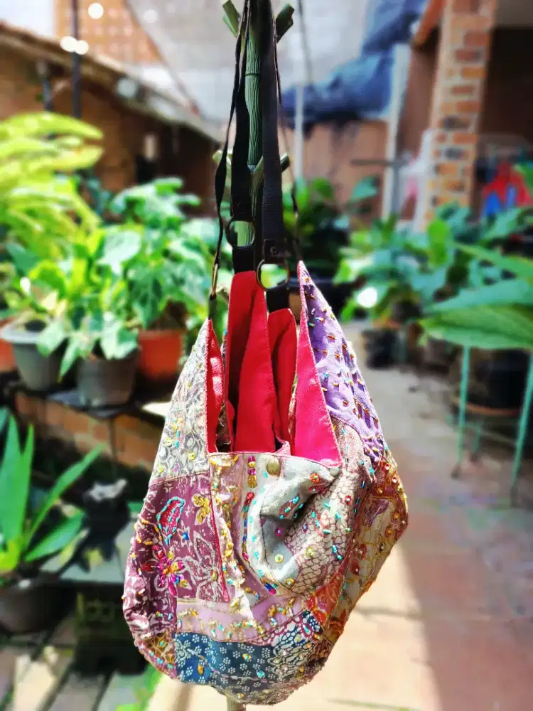 Tas Patchwork Handmake motif Etnik Payet