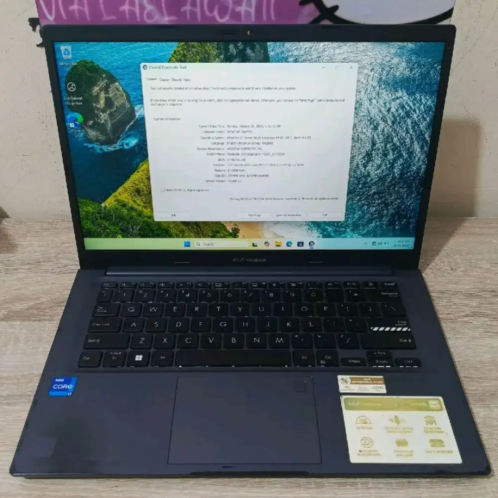 Asus vivobook X1402za intel core i7-1260P 8/512 ssd