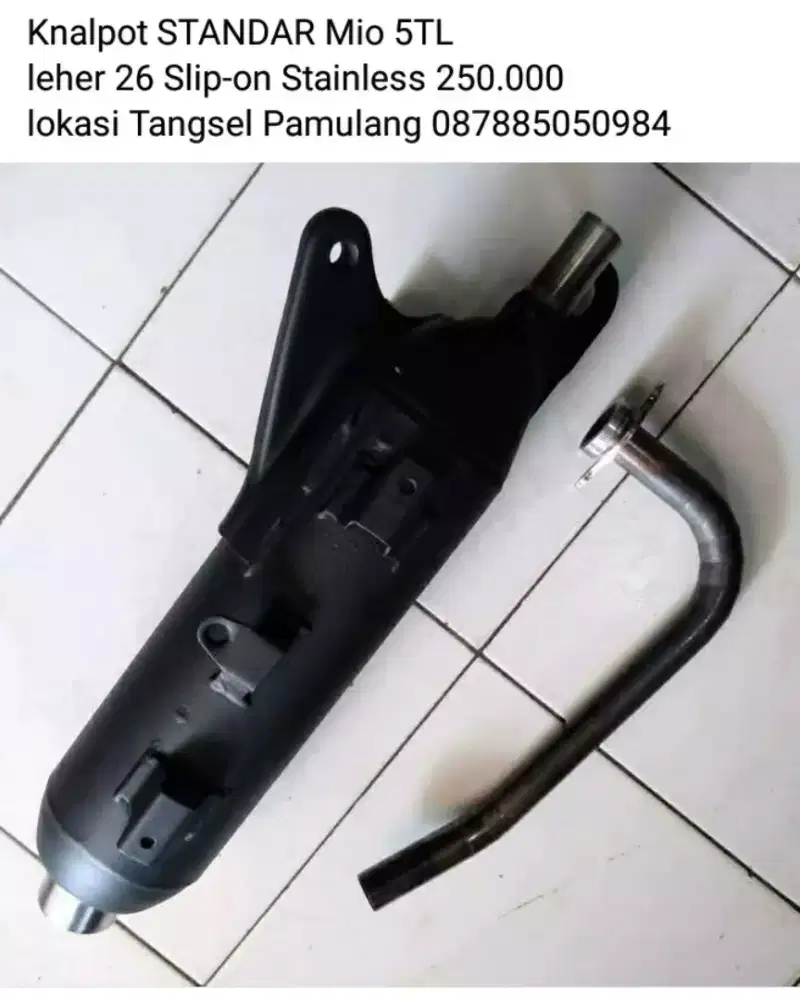 Knalpot Mio 5TL Standar & Kondoman lokasi Pamulang