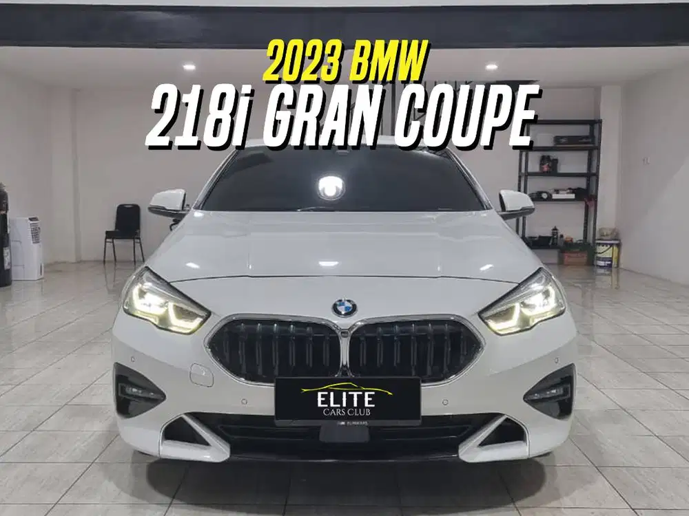 BMW 218i Gran Coupe 2023 White on Black Sport Putih 218 i