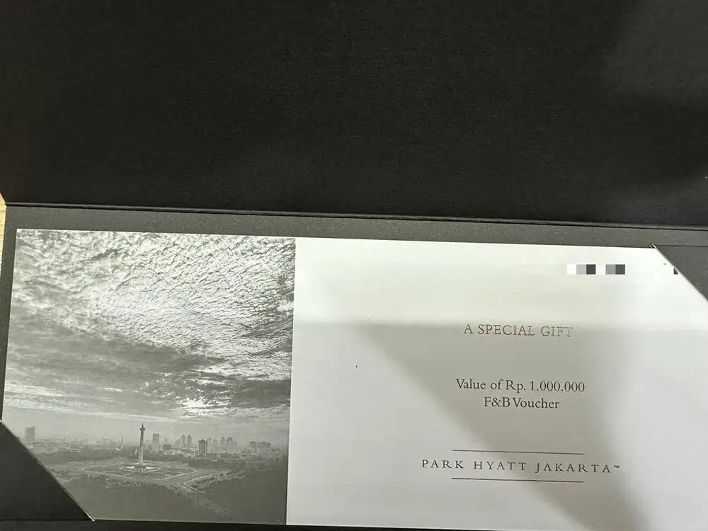 Jual Voucher FnB Special Gift from Park Hyatt