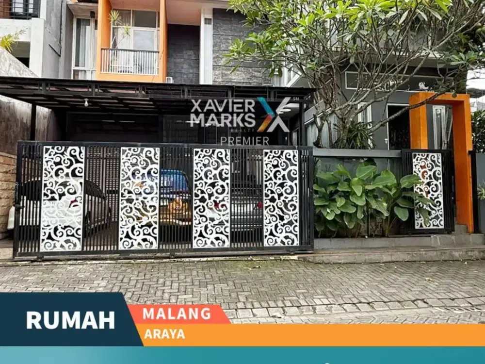 Rumah Luxury Furnished ada Private Pool di Araya Golf Malang