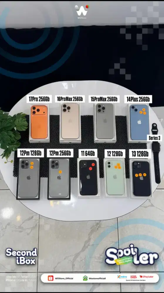 Kredit Iphone All Type, New, Second Ibox, Second Inter