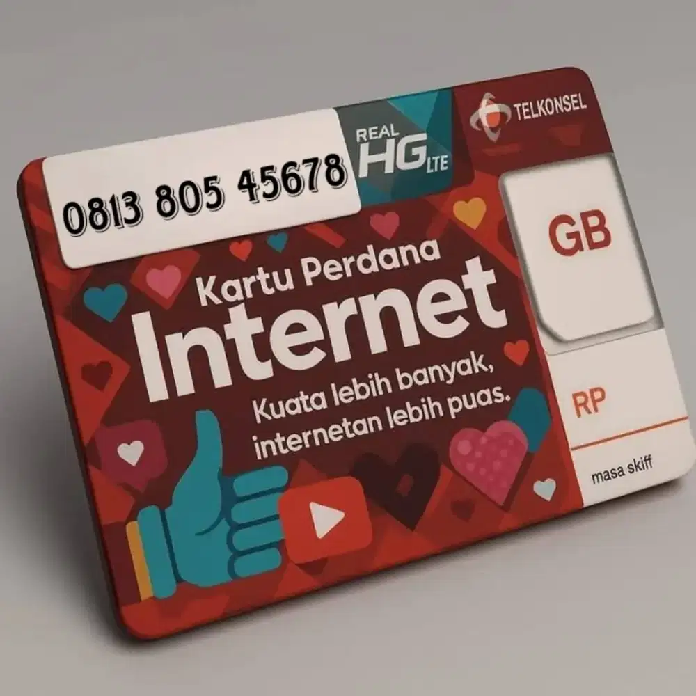 Nomor cantik pilihan Telkomsel angka naik 45678