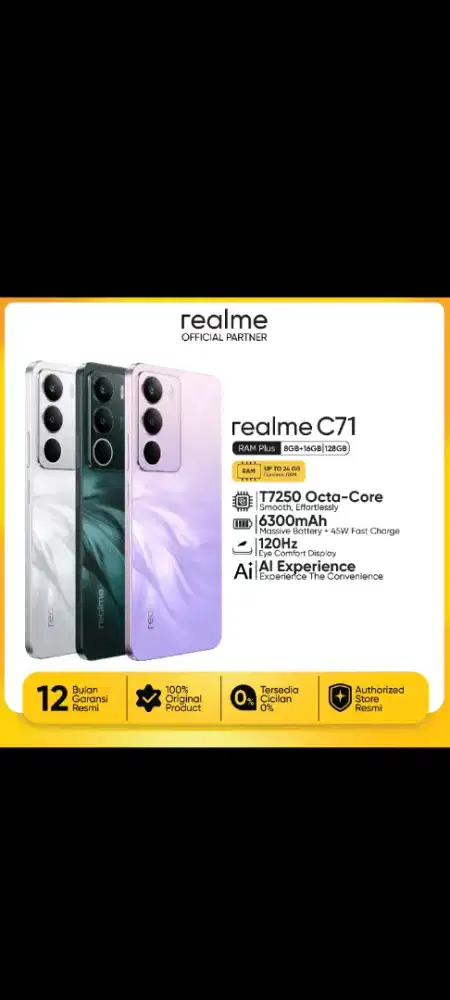 Realme C71 New All Varian