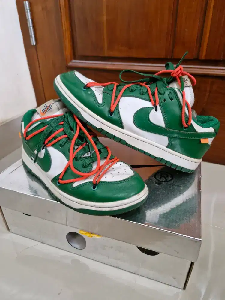 Nike x off - white  Dunk Low Pine Green  Size 42