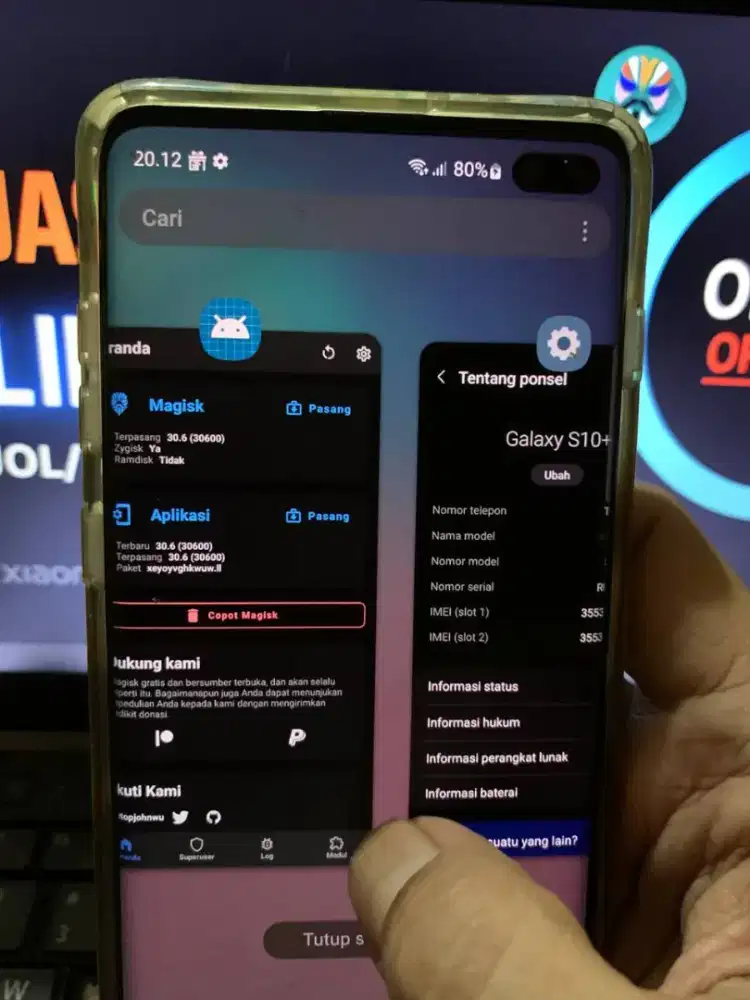 LCD S10+ No minus ORI bukan KW