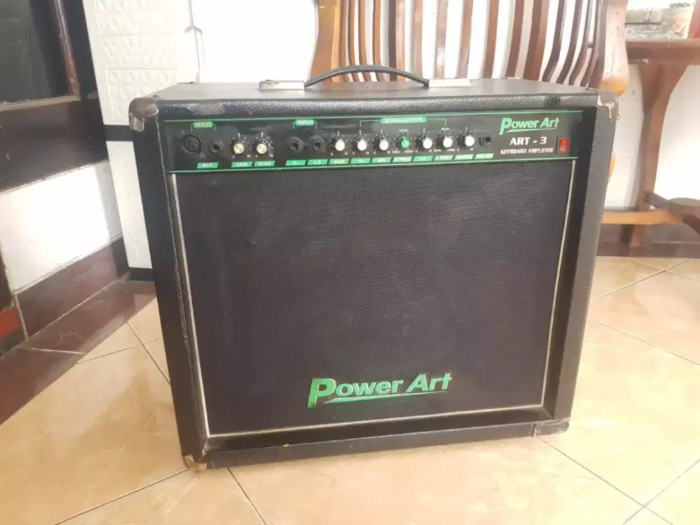 Ampli keyboard power art 12 inch lengkap efek vocal