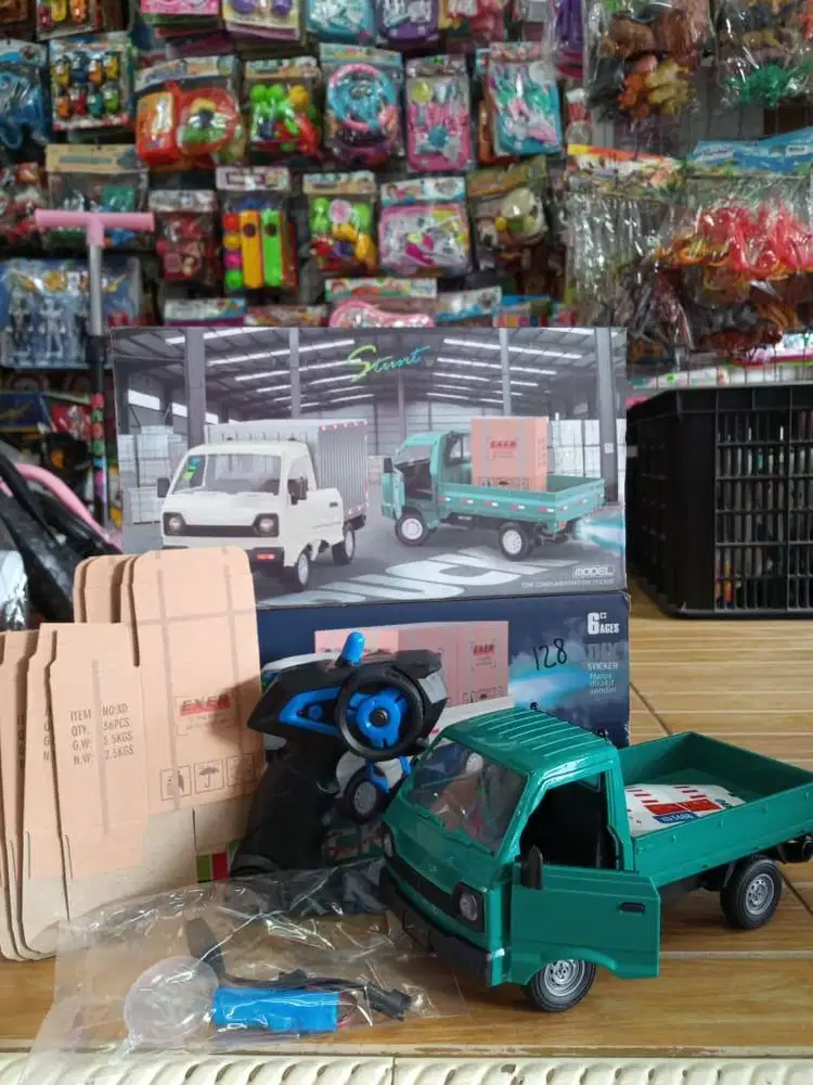 mainan anak rc pickup asap bateraii cass