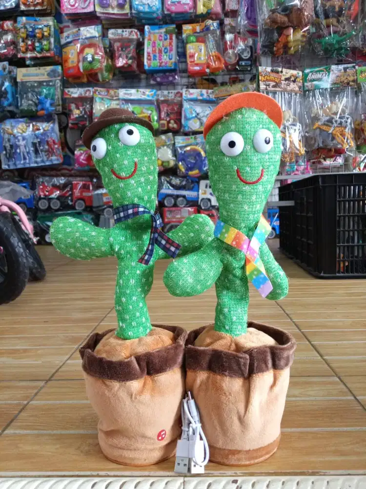 mainan anak kaktus goyangg bateraii cas