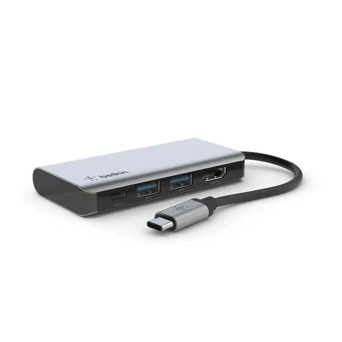Belkin AVC006BTSGY Connect USB-C 4-in-1 Multiport Adapter