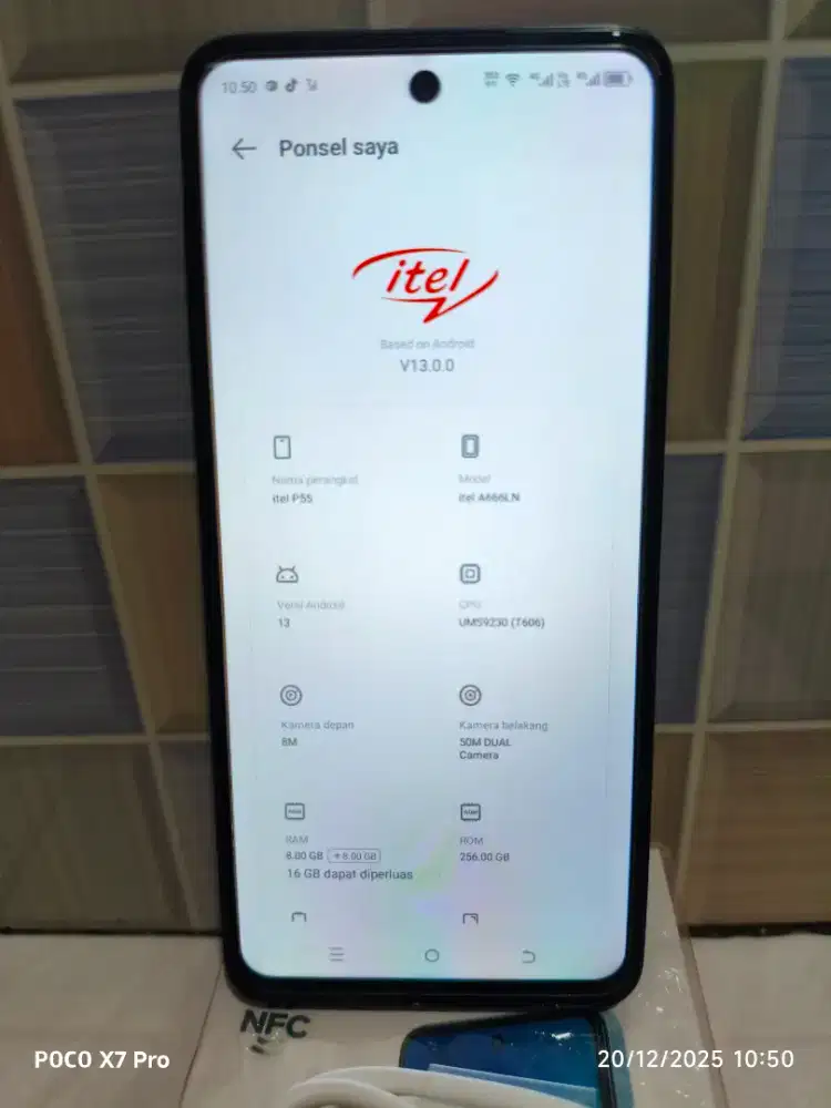 Itel p55 4G ram 8/256gb
