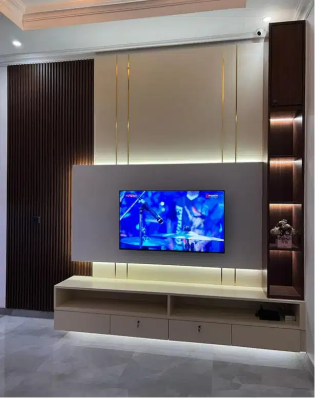 Backdrop tv custom sidoarjo surabaya