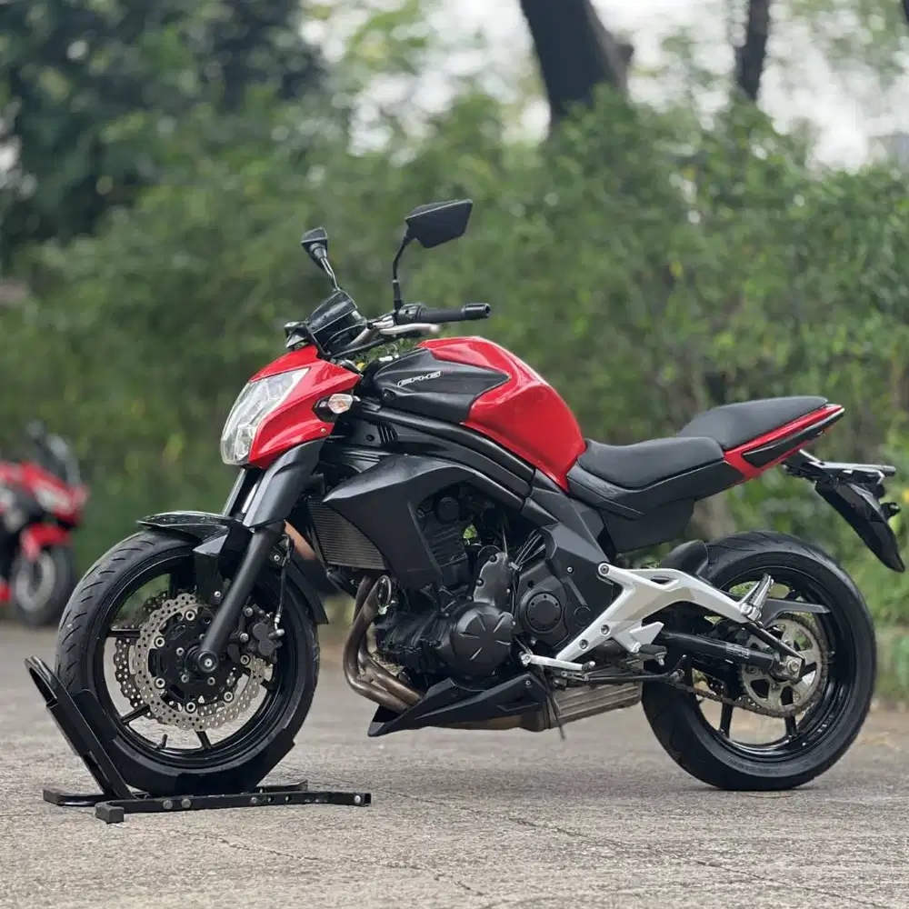 KAWASAKI ER6N 650 2012 MERAH KM 15K PAJAK PANJANG SIAP RIDING