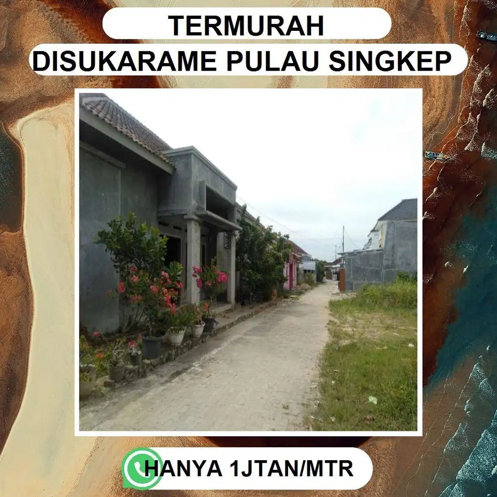 Lokasi tanah sangat strateghis di apit oleh beberapa perumahan cluster
