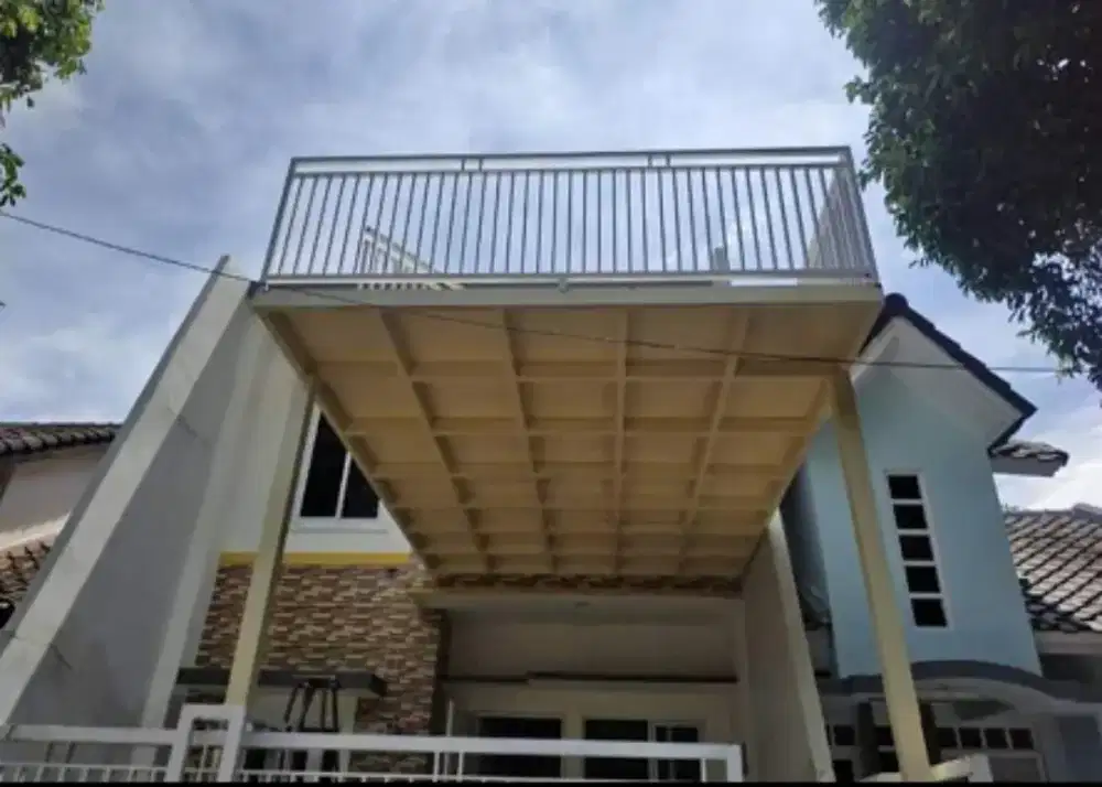 Balkon dak plat kokoh