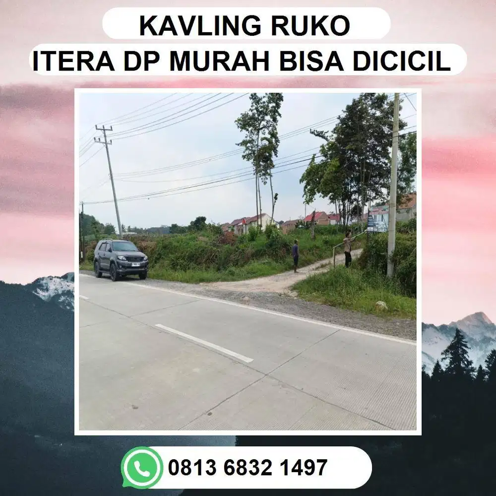 KAVLING RUKO PINGGIR JALUR 2 ITERA COCOK UNTUK BANGUN RUKO
