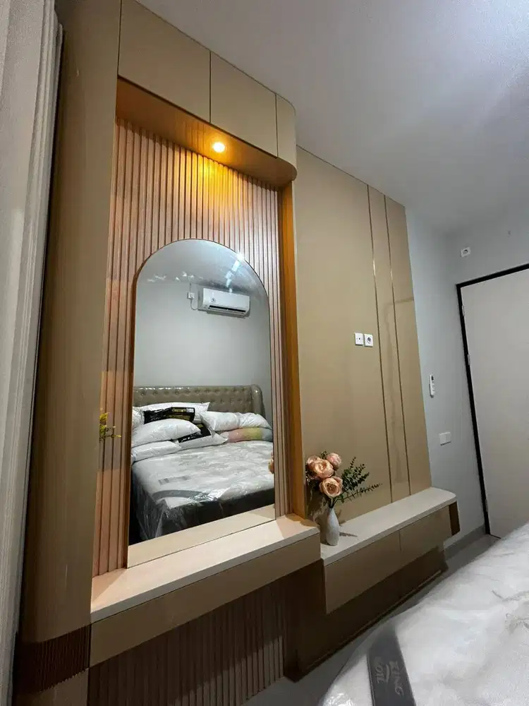 Backdrop tv minimalis custom warna dan design