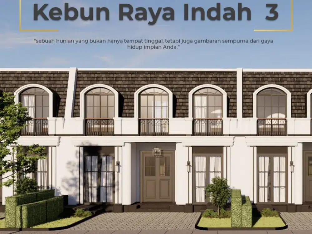Rumah Bergaya Paris Lokasi Strategis di Kota Bogor